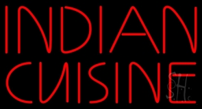 Red Indian Cuisine Neon Sign