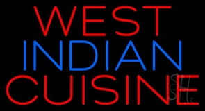 West Indian Cuisine Neon Sign