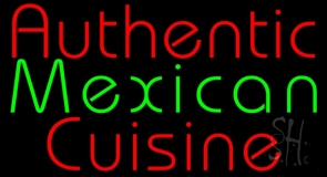 Authentic Mexican Cuisine Neon Sign