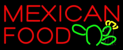 Mexican Food Logo Neon Sign