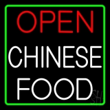 Open Chinese Food Neon Sign