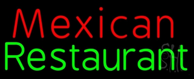 Red Mexican Restaurant Neon Sign