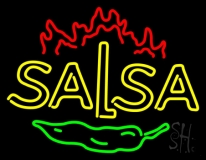 Double Stroke Salsa Neon Sign