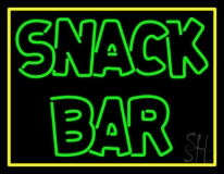 Double Stroke Snack Bar Neon Sign