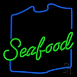 Green Seafood Neon Sign