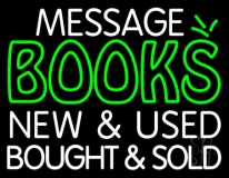 Custom Books New And Used Bought And Sold Neon Sign