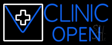 Clinic Open Neon Sign