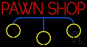 Pawn Shop Logo Neon Sign
