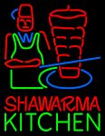Shawarma Kitchen Logo Neon Sign