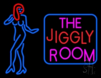 The Jiggly Room With Girl Logo Neon Sign