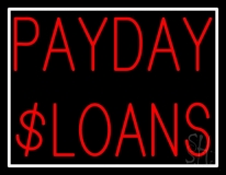 Red Payday Loans Neon Sign