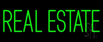 Green Real Estate Neon Sign