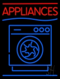 Appliances With Washing Machine Logo Neon Sign