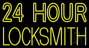 Double Stroke 24hr Locksmith Neon Sign