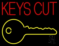 Keys Cut Neon Sign