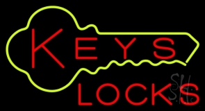 Keys Locks Neon Sign
