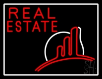 Real Estate With Logo 2 Neon Sign