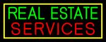 Real Estate Services Neon Sign