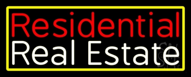 Residential Real Estate 3 Neon Sign