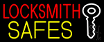 Locksmith Safes Key Logo 2 Neon Sign