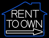 Rent To Own 1 Neon Sign