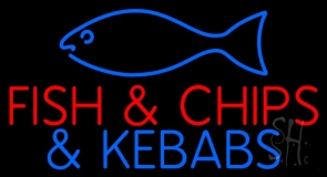 Fish And Chips N Kebabs Neon Sign
