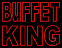 Red Buffet King Neon Sign