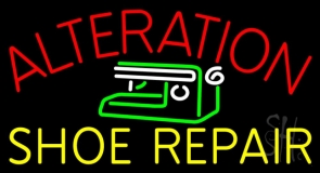 Alteration Shoe Repair Neon Sign