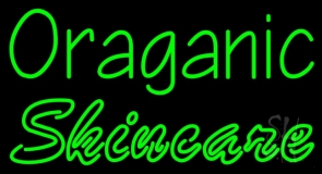 Green Organic Skincare Neon Sign