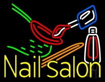Nail Salon Logo Neon Sign
