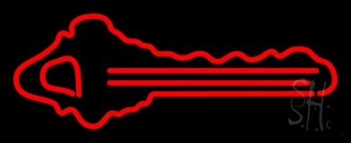 Red Key Logo 1 Neon Sign