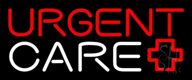 Red Urgent Care Plus Logo 1 Neon Sign