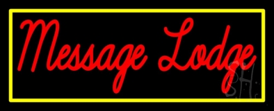 Custom Cursive Lodge Neon Sign