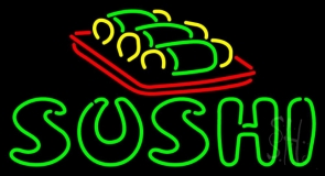 Double Stroke Sushi Neon Sign