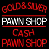 Gold And Silver Pawn Shop Neon Sign