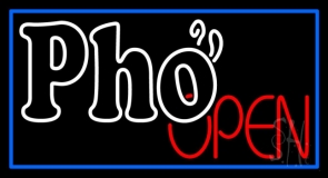 Pho Open Neon Sign