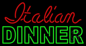 Italian Dinner 1 Neon Sign