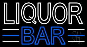 Liquor Bar 3 Neon Sign