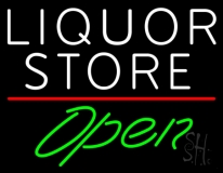 Liquor Store Open 2 Neon Sign
