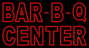 Red Bar B Q Center 1 Neon Sign