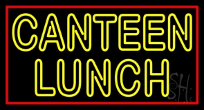 Double Stroke Canteen Lunch Neon Sign