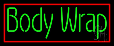 Green Body Wraps With Red Border Neon Sign