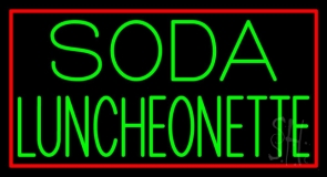 Green Soda Luncheonette Neon Sign