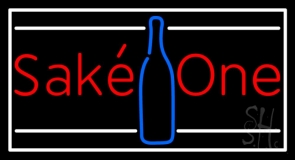 Sake One With Bottle 1 Neon Sign