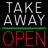 Take Away Open Neon Sign