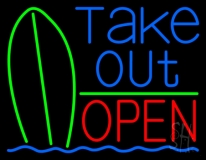 Take Out Bar Open 1 Neon Sign