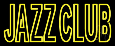 Double Stroke Red Jazz Club With Yellow Border Neon Sign