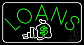 Loans With Logo Neon Sign