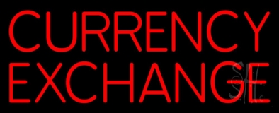 Currency Exchange Neon Sign