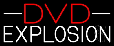 Dvd Explosion Block Neon Sign